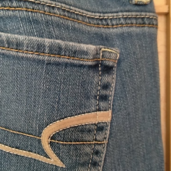 American Eagle blue denim jeans sz 0 - Picture 6 of 11